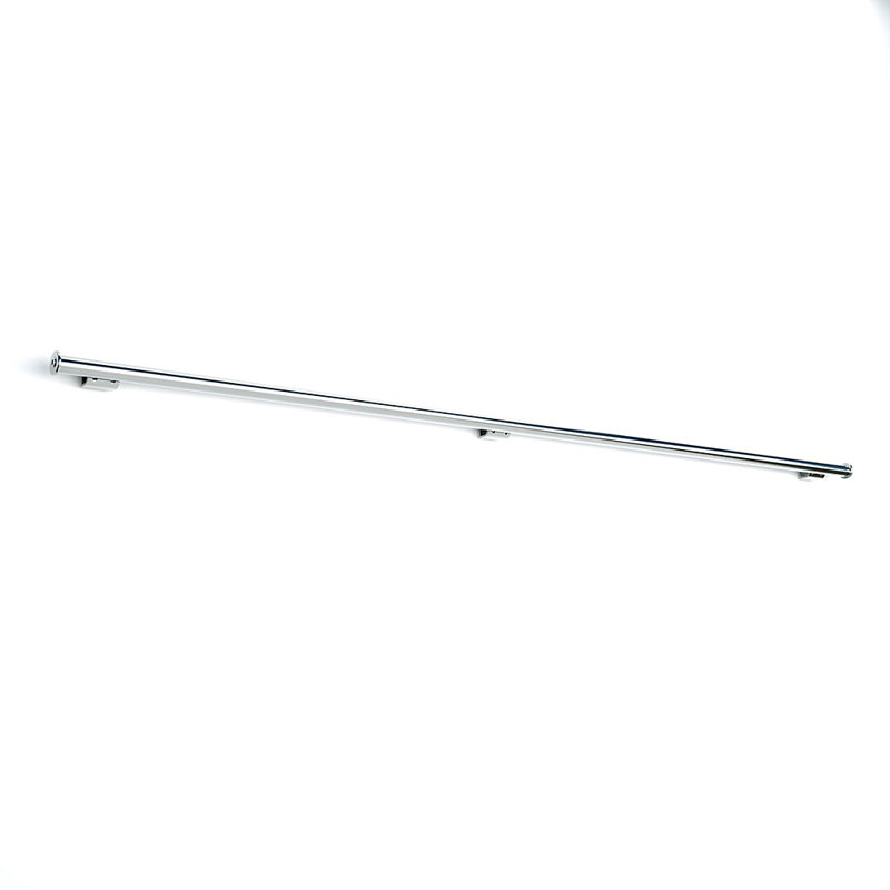 Ensemble de rail d'échelle de 6 pi pour système coulissant silencieux échelle (comprend: rail, supports, embouts de rail)