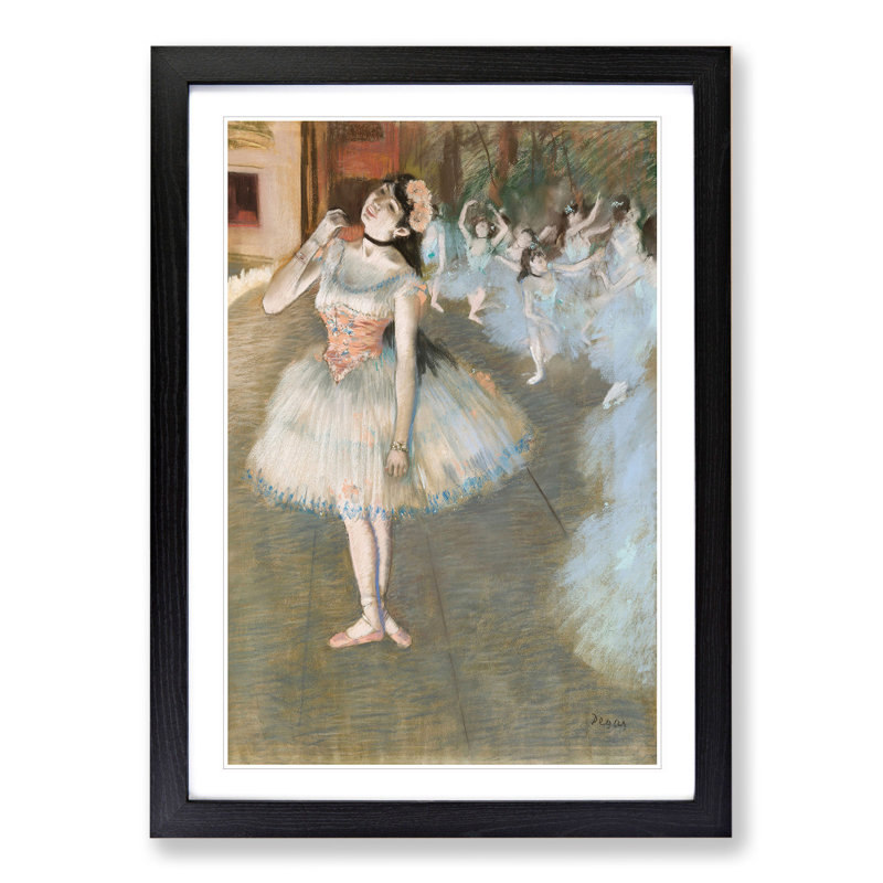 The Star by Edgar Degas - Framed Print, 65cm H x 48cm W x 2cm D, Black Framed