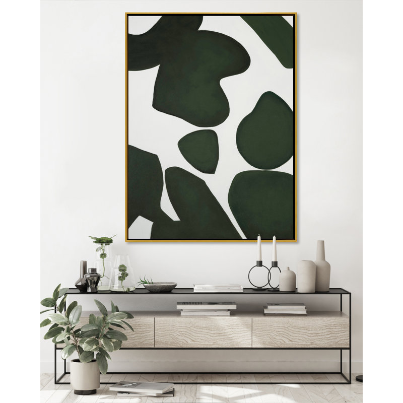 Yaffa G " Natural Camouflage 1 ", Brown Framed, 41" H x 30" W