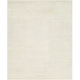 Westbrook Hand Knotted Wool Striped Area Rug in Ivory