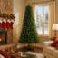 Arbre de Noël artificiel non éclairé 6 pi avec 490 pointes, branches pleines en PVC, arbre de Noël classique avec support en plastique à 4 pieds pour la décoration intérieure