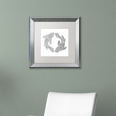 «Koi Fishes» par Chouquer, impression encadrée