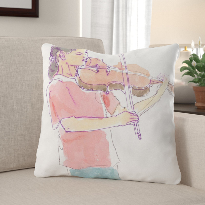 Coussin violin Dilworth, Microsuède, Intérieur