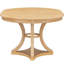 Ensemble de salle à manger vintage 5 pièces comprenant une table et quatre chaises, plateau extensible, fini placage chêne, structure robuste, dossiers ergonomiques, grande capacité de charge, style rétro, avec 4 chaises rembourrées, capacité naturelle et adaptable.