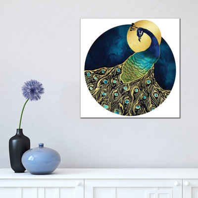 Golden Peacock - Print on Canvas