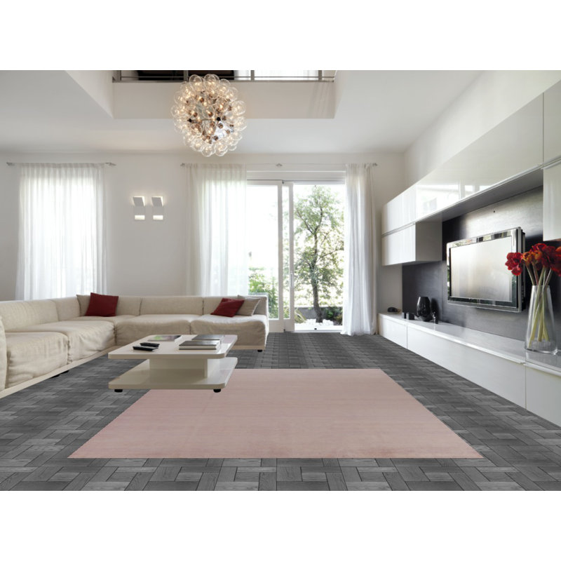 Tapis lavande rayé Gabbeh 9 x 12