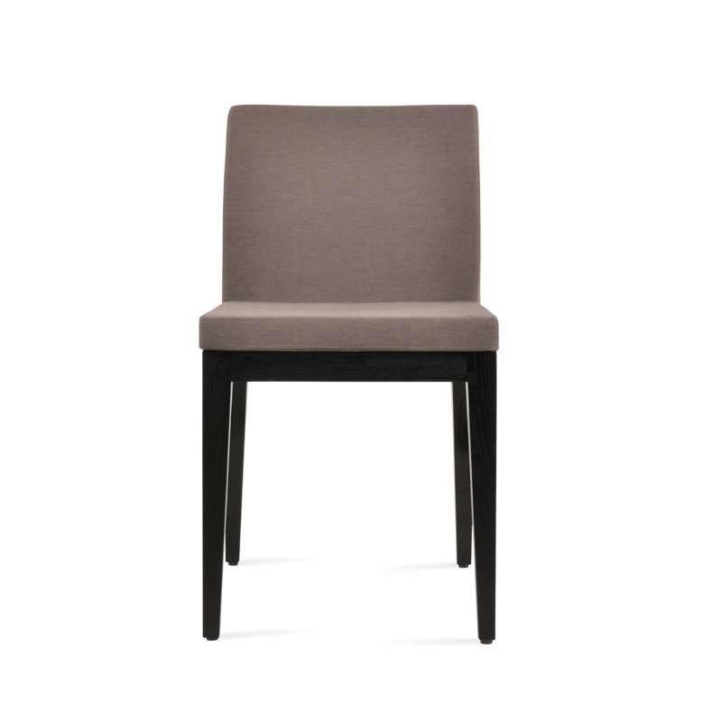 Aria Wood Dining Chair, Wenge, Mocha Fabric