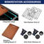 Évier de cuisine en acier inoxydable calibre 16 LQS L 33 po x l 20 po Workstation Farmhouse-132921849