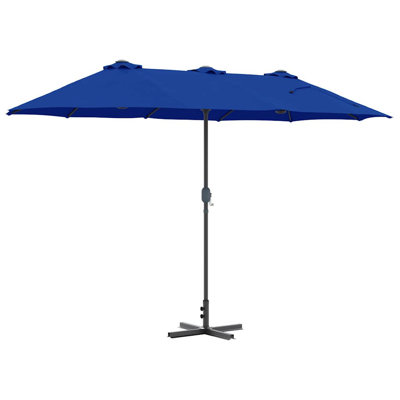 Garden Parasol Polyester and Aluminium Outdoor Shade UV Sun Protection