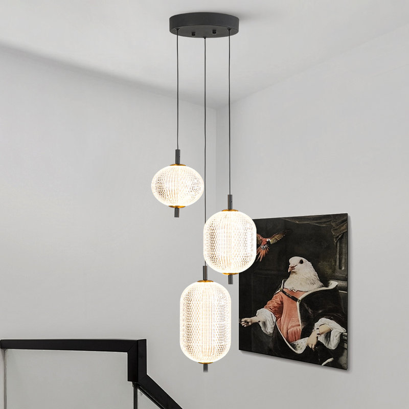 3-light Acrylic Dimmable Led Pendant