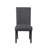 5Pc Pack Dining Set W/Engineering Stone Top & Black Finish
