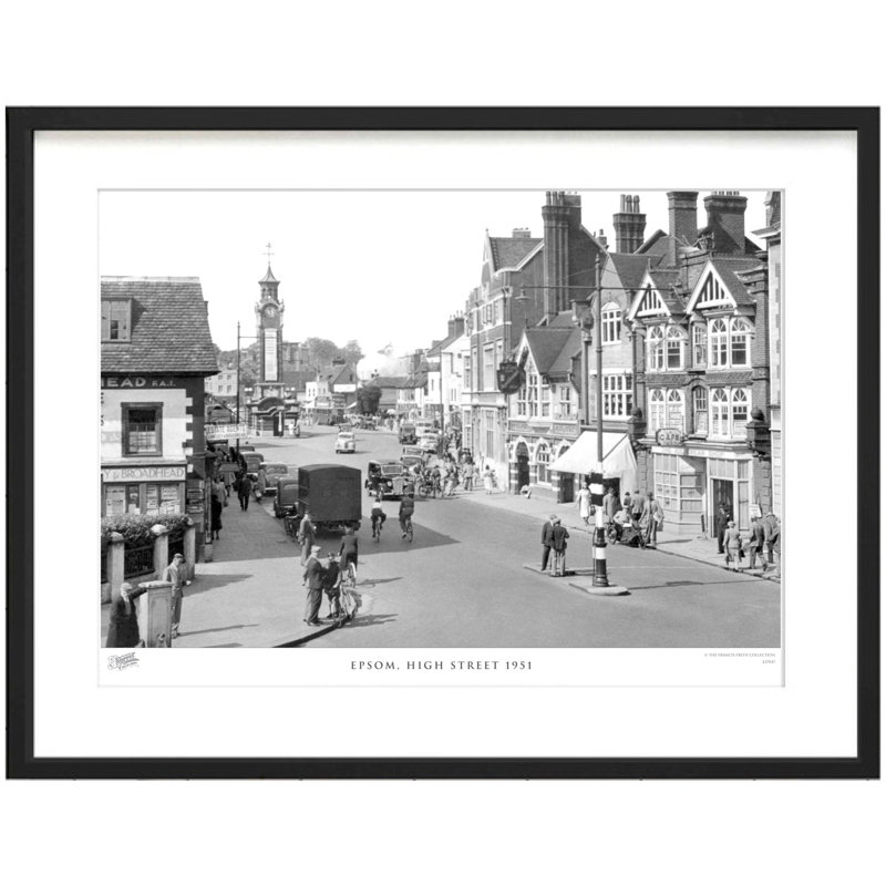 Epsom, High Street 1951 by Francis Frith - Single Picture Frame Print, 28cm H x 36cm W x 2.3cm D