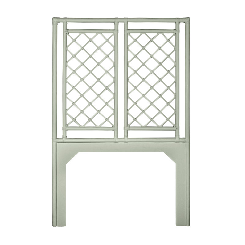 X & Diamond Low Profile Standard Bed, Extra-long Twin, Celery Green