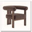 Fauteuil d'appoint rembourré en velours-1994665492