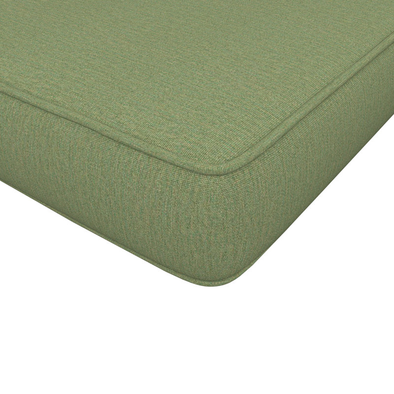 Sunbrella® Outdoor Bench Seat Cushion, 48" W x 18" D, Canvas Fern
