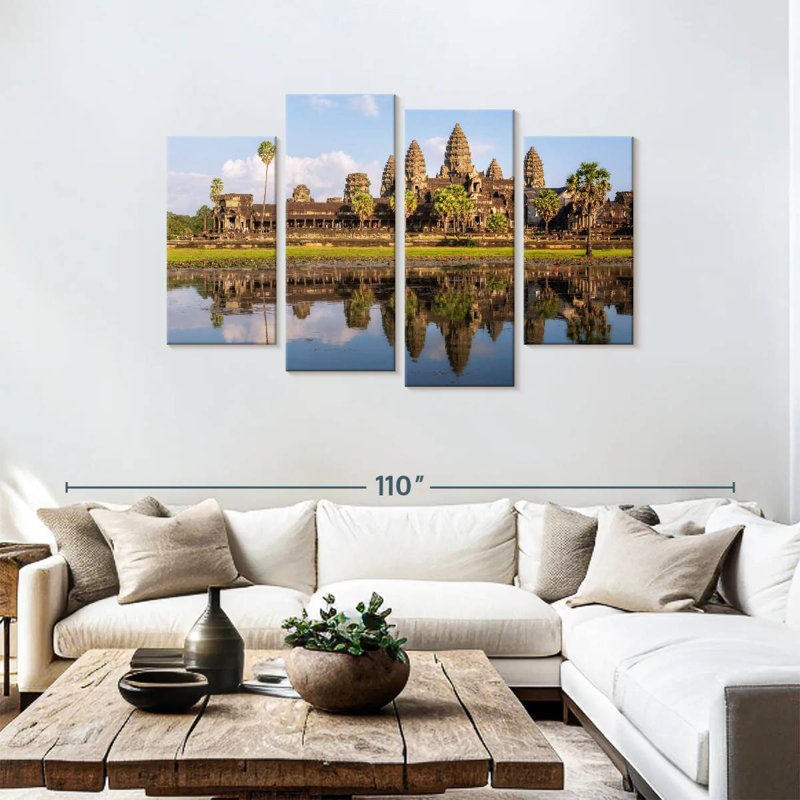 Adella Angkor Wat Reflection, 54" H x 84" W
