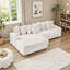 Canapé en flanelle 111,4 po beige-1477127812