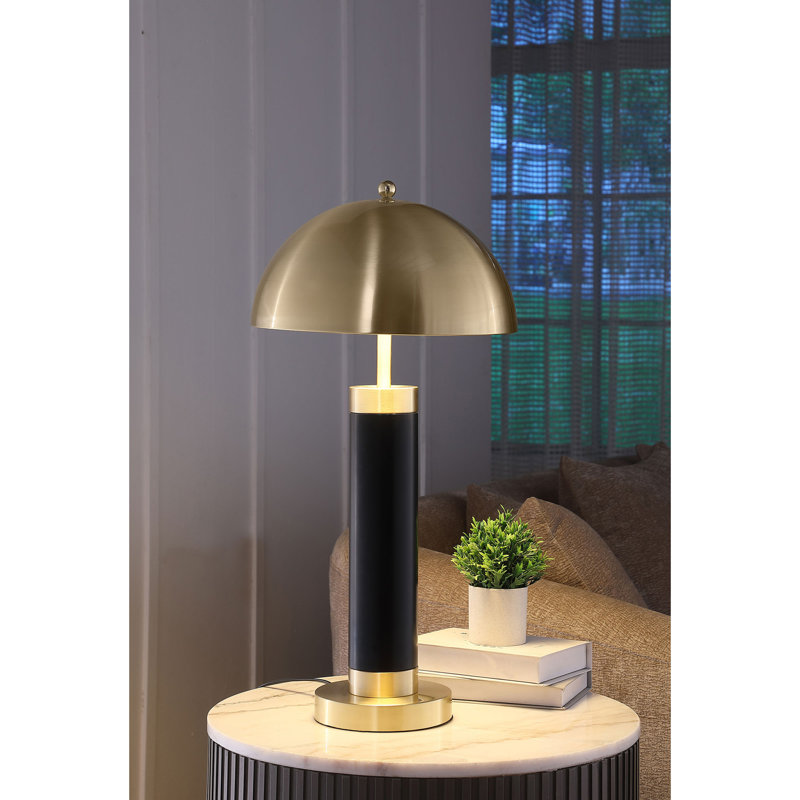 Ensemble de 2 lampes de table Leoch Black Dome
