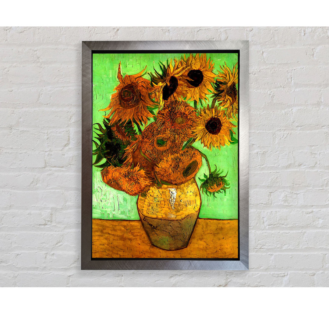 Van Gogh Stillleben Vase Mit Zwölf Sonnenblumen 2 - Druck