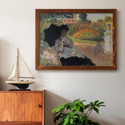 " Camille In The Garden With Jean And His Nanny " Painting Print