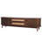 Rattan TV Stand For Tvs Up To 75'', Modern Farmhouse Media Console, Entertainment Center With Solid Wood Legs, TV Cabinet For Living Room,Home Theatre