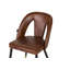 111.76cm H Upholstered Side Chair in Brown