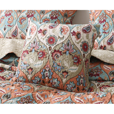 Segars Floral 18" Throw Pillow Cover