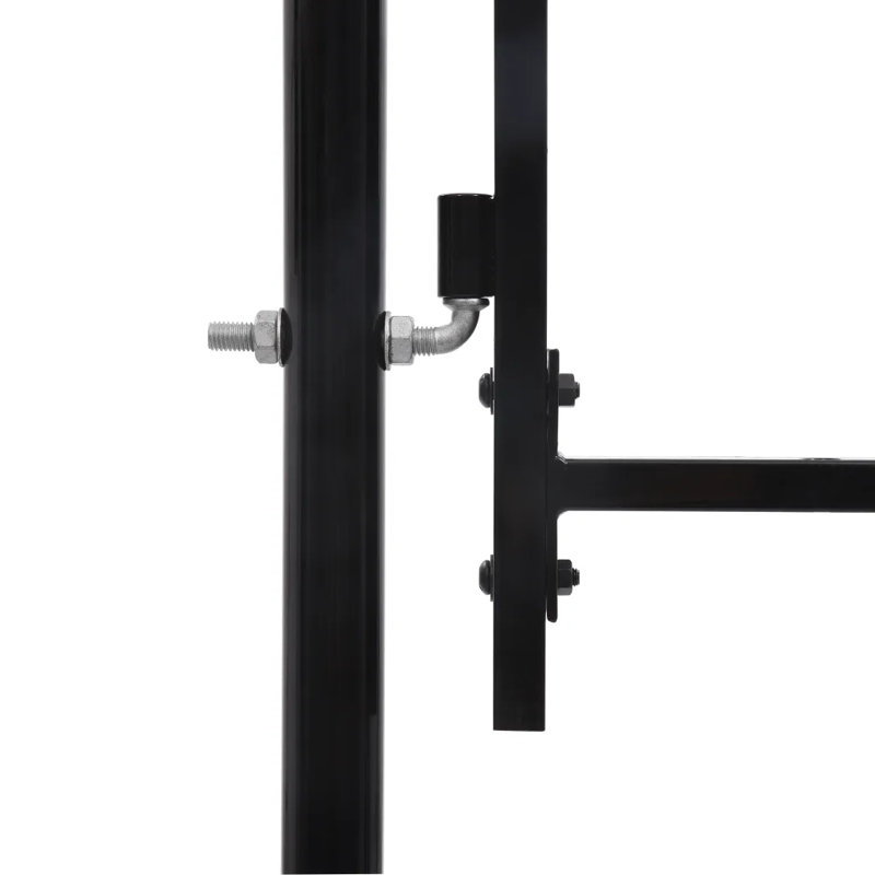 Dundridge 149.86cm H x 99.06cm W Black Metal Gate