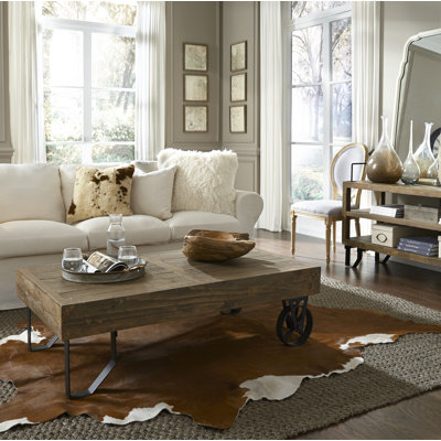 Refugio Solid Wood Top Coffee Table