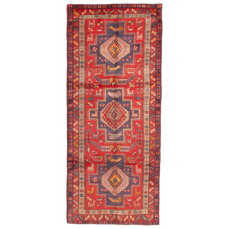 Tapis rouge Konya Anatolian 4 pi 4 po x 10 pi 2 po