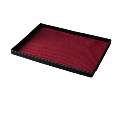 Luxurious Entryway Organizer Tray: Rectangular Leather Tray For Tea, Aromatherapy, Cup Storage, And Home Decor In Living Room