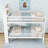 Twin Over Twin Wood Bunk Bed With Shelves-1734464638