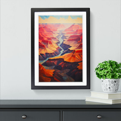 Grand Canyon Geometric - Framed Print
