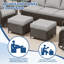 Ensemble de conversation pour terrasse avec coussins 2 personnes-2144803280