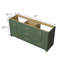 Meuble-lavabo double 72 po en bois massif-93022652