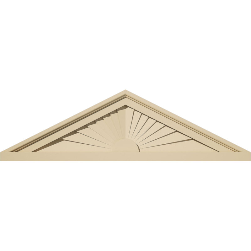 Fronton en uréthane Signature, 28 po x 8 po x 2 po, Aucune, Rayons de soleil