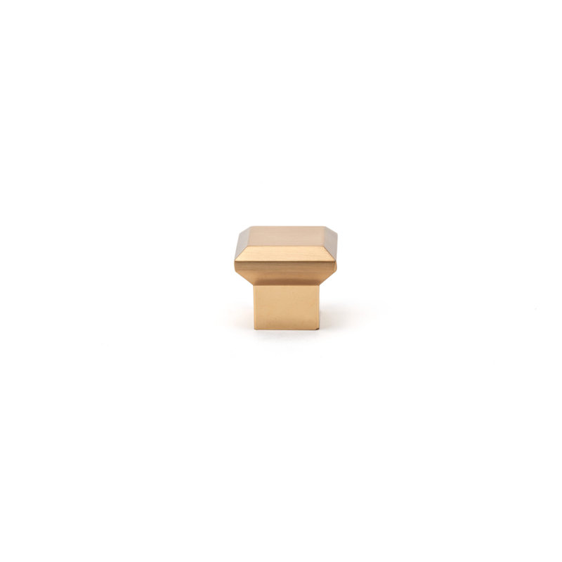 Bouton carré, Aurum or brossé
