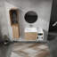 Meuble-lavabo mural avec lavabo et armoire latérale-113662218