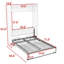 Lit escamotable avec armoire peu encombrante et lattes-429683248