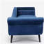 Chaise longue avec accoudoirs à volutes