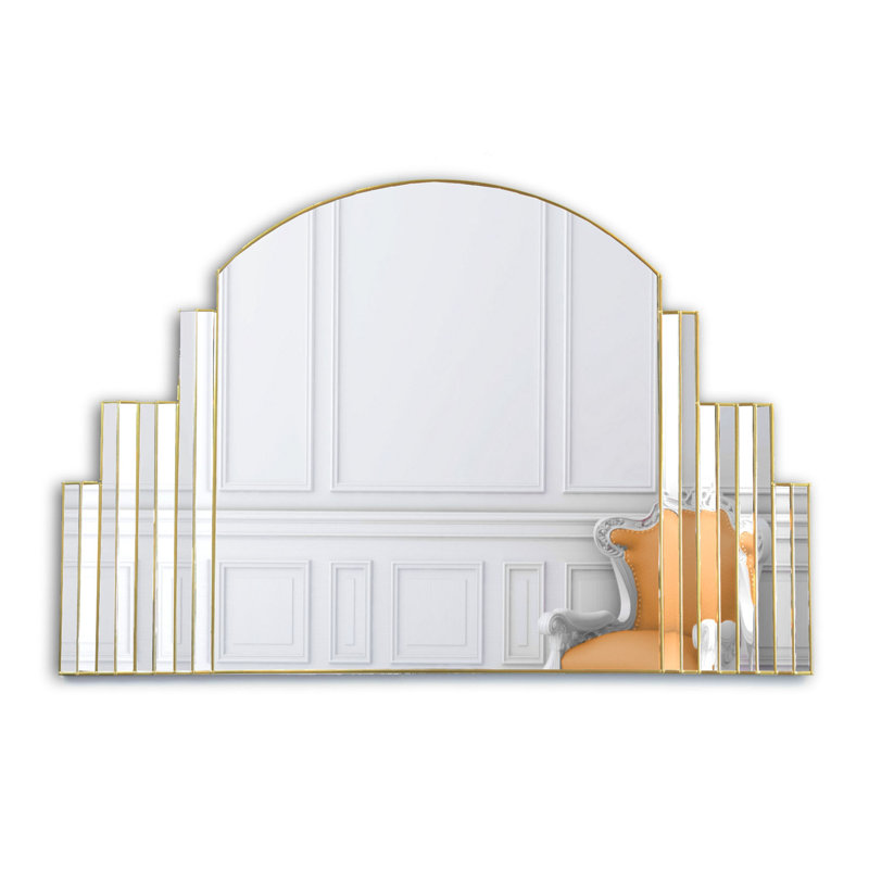 Kari Flat Wall Mirror, Gold