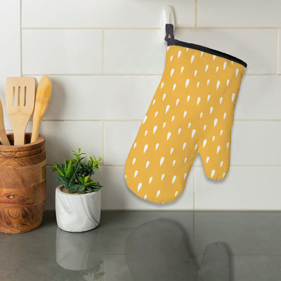 Bee Blissful Oven Mitt Cotton Twill