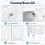 Meuble-lavabo autoportant de style vintage de 47,2 po avec 6 tiroirs et 2 portes seulement-137632566