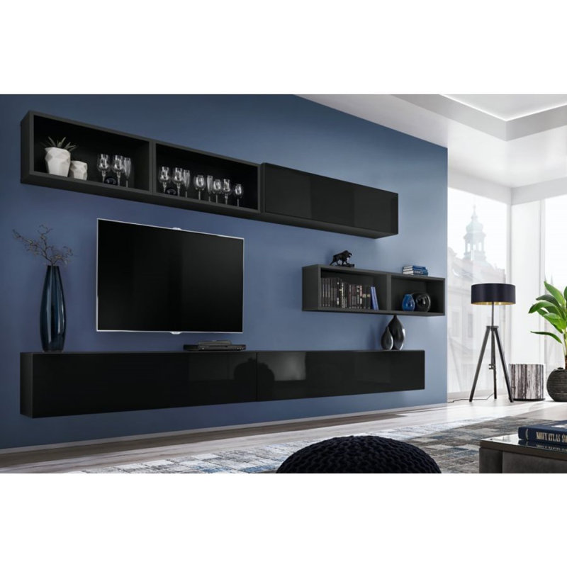 Markenfield Unfinished Floating Entertainment Centre for TVs up to 60", Black