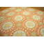 Tapis rouge / blanc en laine noué à la main de conception unique 9 pi x 12 pi