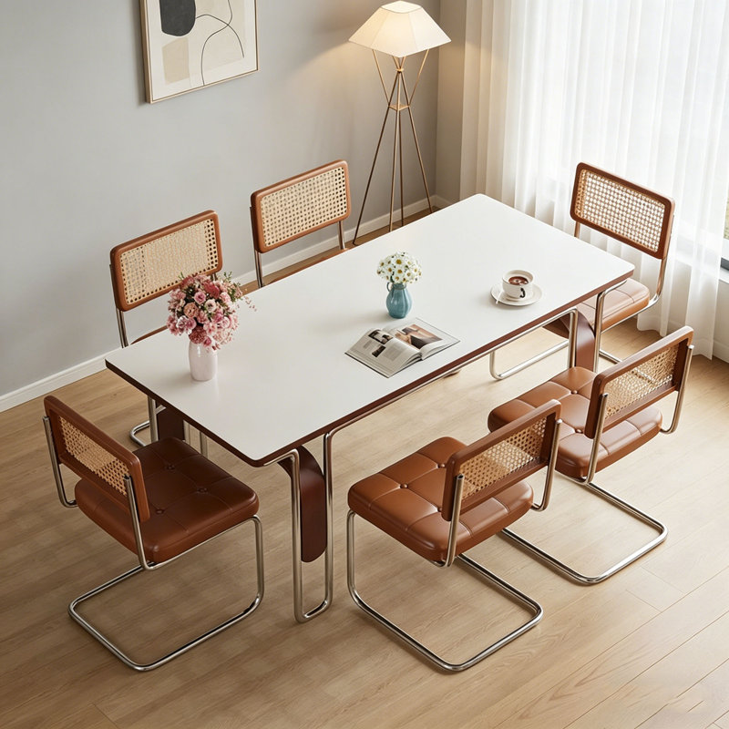 Atsabe, 7 pièces : table, 6 chaises, H 29,5 po x L 55,1 po x l 31,5 po