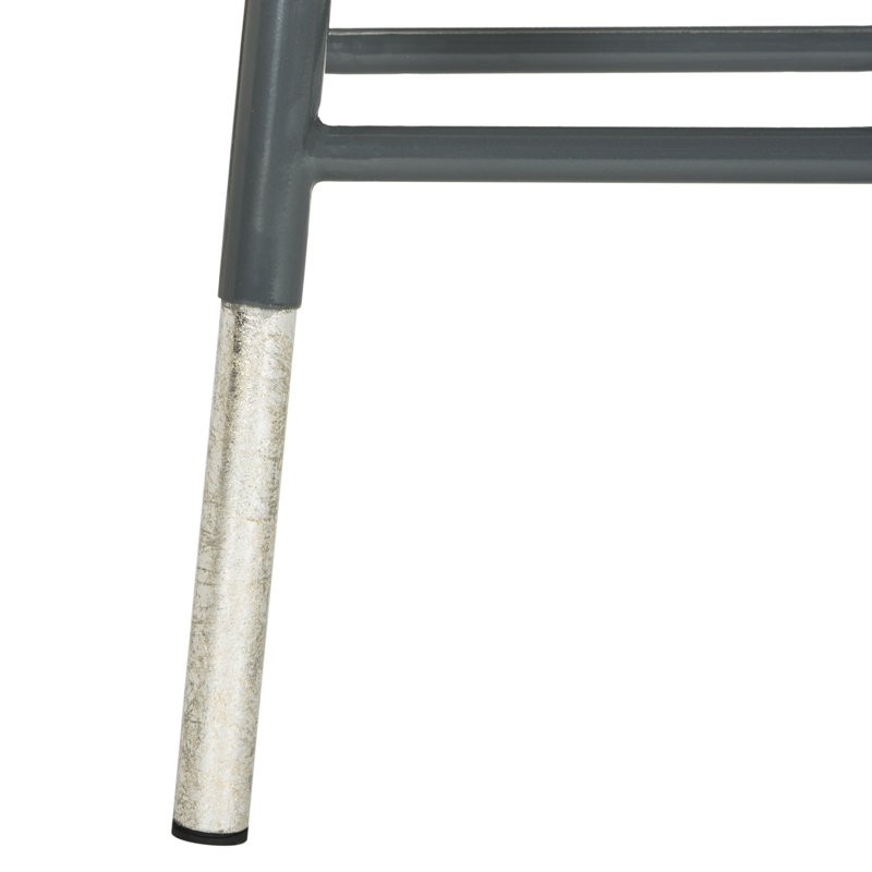 Vadnais Counter Stool with Metal Frame, Grey
