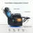 Dual-Motor Swivel Glider Power Recliner With Massage And Heat, LED Light Strips-1270625837
