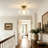 Moncia 1-Light  Glass Semi-Flush Mount Ceiling Light for Hallway Entryway-106102647
