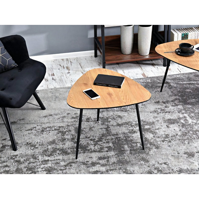 Murchison Three Leg Coffee Table, 47cm H x 59cm W x 56cm D, Brown